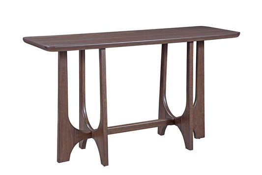Bassett Mirror - Dunnigan 54" Antique Brown Oak Console Table - 7099-LR-401 view 1