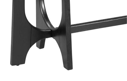 Bassett Mirror - Dunnigan 54" Matte Black Oak Console Table - 7049-LR-401 view 4