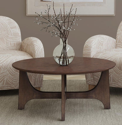 Bassett Mirror - Dunnigan Brown Oak Coffee Table - 7099-LR-120 view 5