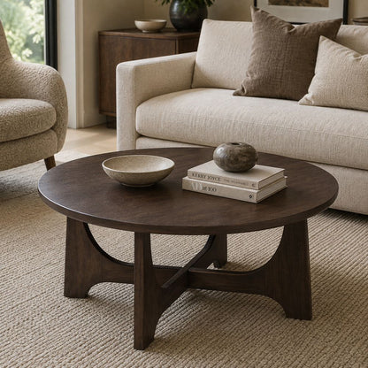 Bassett Mirror - Dunnigan Brown Oak Coffee Table - 7099-LR-120 view 6
