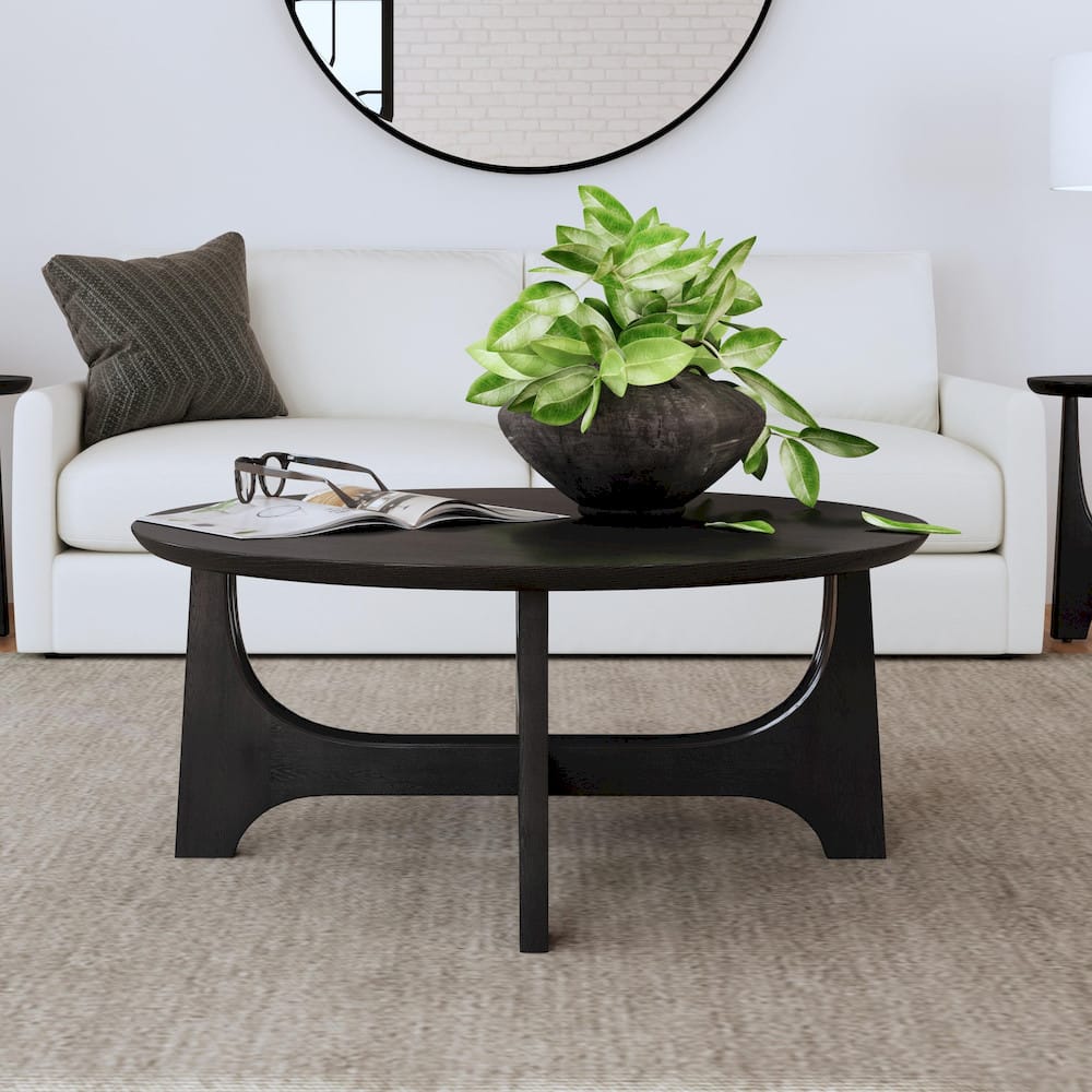 Bassett Mirror - Dunnigan Round Cocktail Table - 7049-LR-120 view 4