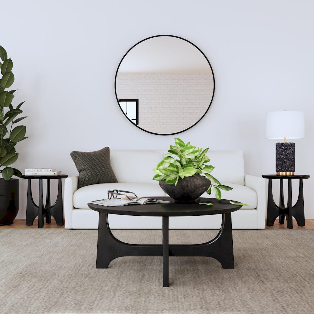 Bassett Mirror - Dunnigan Round Cocktail Table - 7049-LR-120 view 6