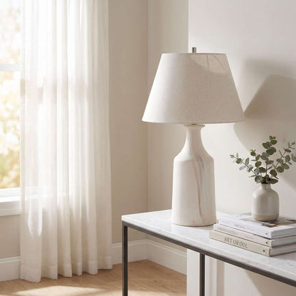 Bassett Mirror - Eastlake 35" Cream Ceramic Table Lamp - L4581T view 4