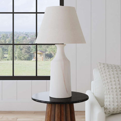Bassett Mirror - Eastlake 35" Cream Ceramic Table Lamp - L4581T view 5