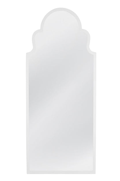 Bassett Mirror - Elberta 74" White Arched Floor Mirror - M5014 view 1