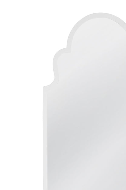 Bassett Mirror - Elberta 74" White Arched Floor Mirror - M5014 view 3