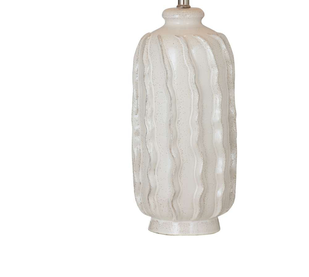 Bassett Mirror - Elian 34" Cream Ceramic Table Lamp - L4600T view 3