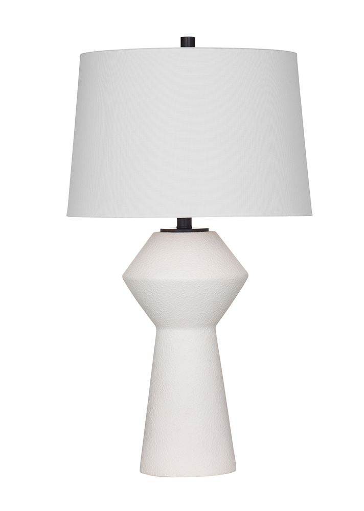 Bassett Mirror - Ella 28" White Resin Table Lamp - L4549T view 1