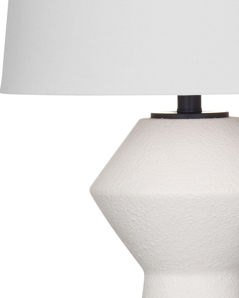 Bassett Mirror - Ella 28" White Resin Table Lamp - L4549T view 2