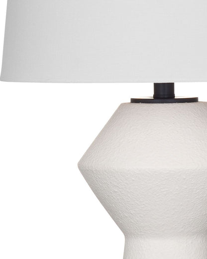 Bassett Mirror - Ella 28" White Resin Table Lamp - L4549T view 2
