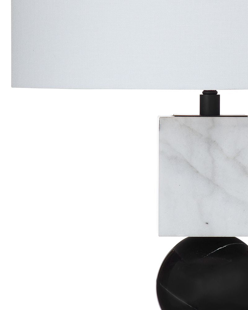 Bassett Mirror - Ellendale 27" Black Marble Table Lamp - L4604T view 2