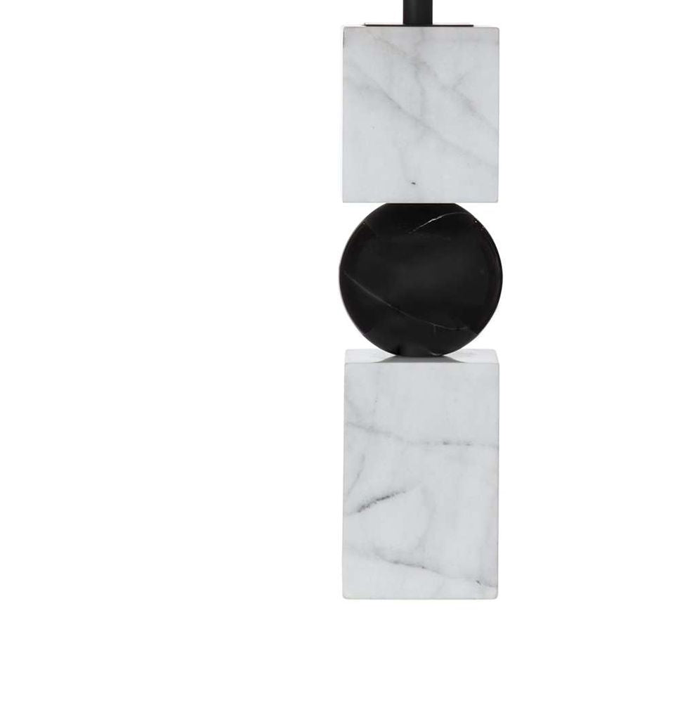 Bassett Mirror - Ellendale 27" Black Marble Table Lamp - L4604T view 3