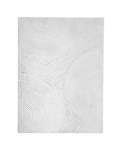 Bassett Mirror - Elton White Textured Wood Wall Art - 7500-792 view 1