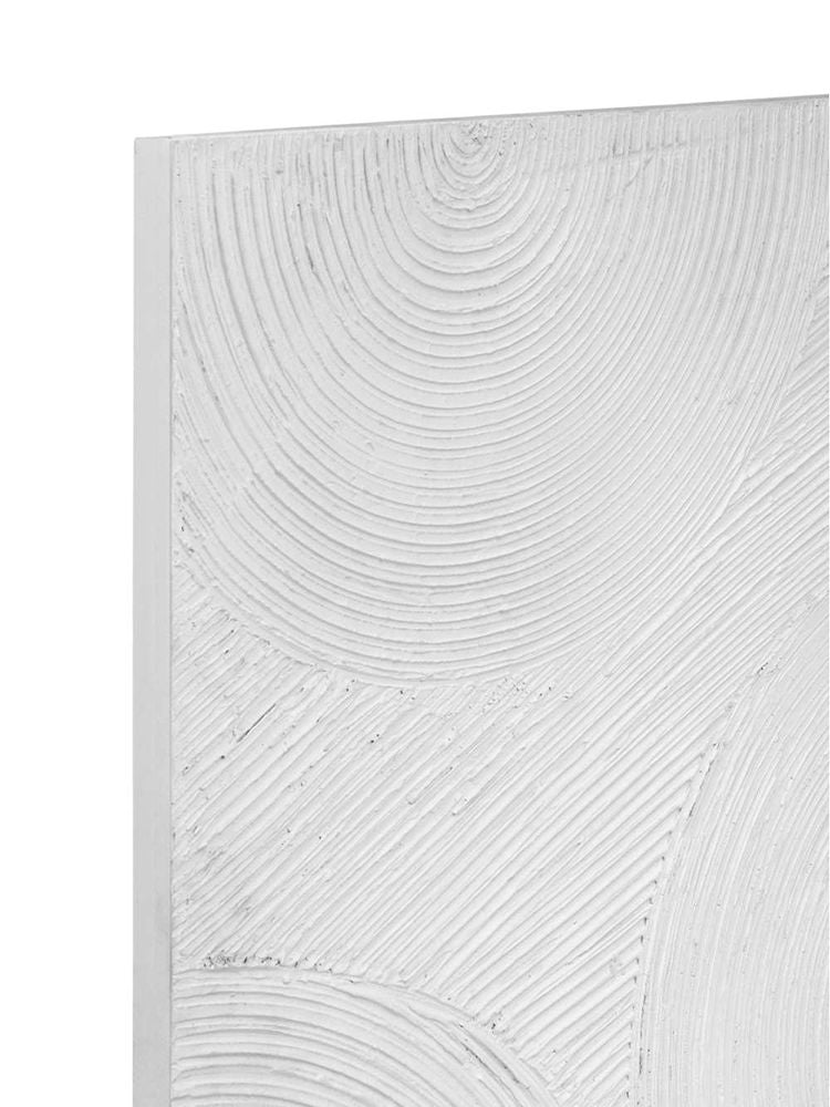 Bassett Mirror - Elton White Textured Wood Wall Art - 7500-792 view 4