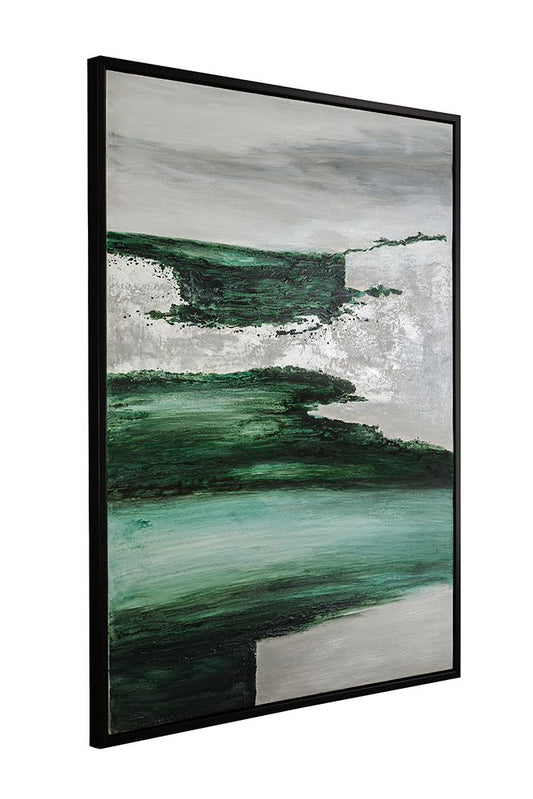 Bassett Mirror - Emerald Horizon Green Landscape Framed Canvas - 7301-139 view 2