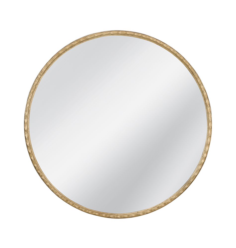 Bassett Mirror - Entralla 54" Gold Leaf Round Wall Mirror - M5200 view 1