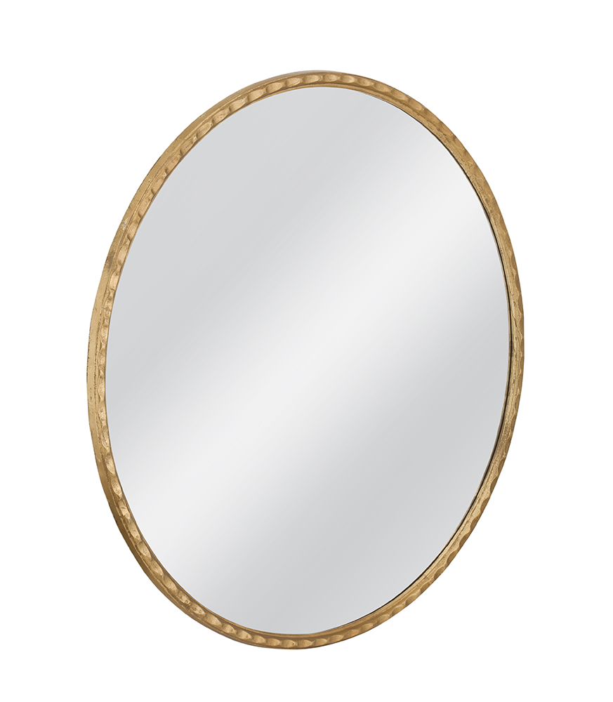 Bassett Mirror - Entralla 54" Gold Leaf Round Wall Mirror - M5200 view 2