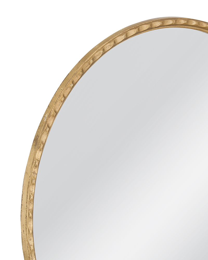 Bassett Mirror - Entralla 54" Gold Leaf Round Wall Mirror - M5200 view 3