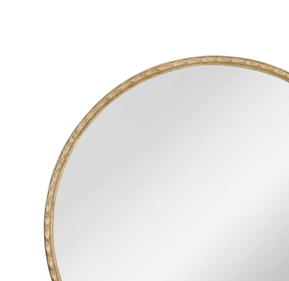 Bassett Mirror - Entralla 54" Gold Leaf Round Wall Mirror - M5200 view 4