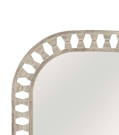 Bassett Mirror - Enya 48" Whitewashed Rectangular Wall Mirror - M5068 view 4