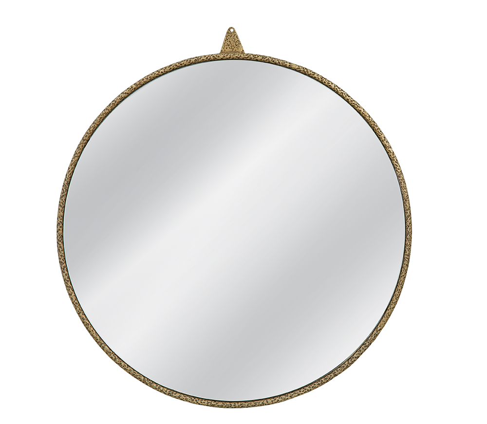 Bassett Mirror - Ezra 45" Brass Rectangular Wall Mirror - M5304 view 1