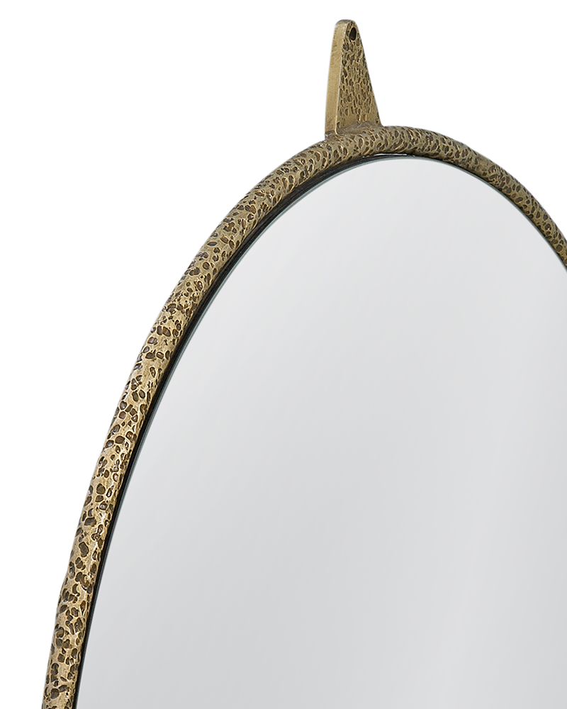 Bassett Mirror - Ezra 45" Brass Rectangular Wall Mirror - M5304 view 3