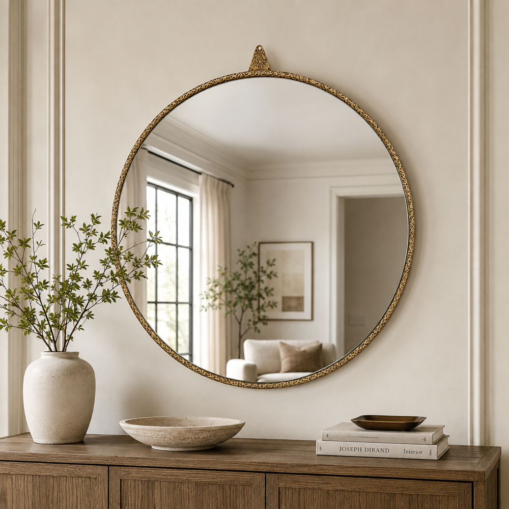 Bassett Mirror - Ezra 45" Brass Rectangular Wall Mirror - M5304 view 5