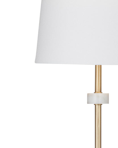 Bassett Mirror - Fairfield 34" White Metal Table Lamp - L4654T view 2