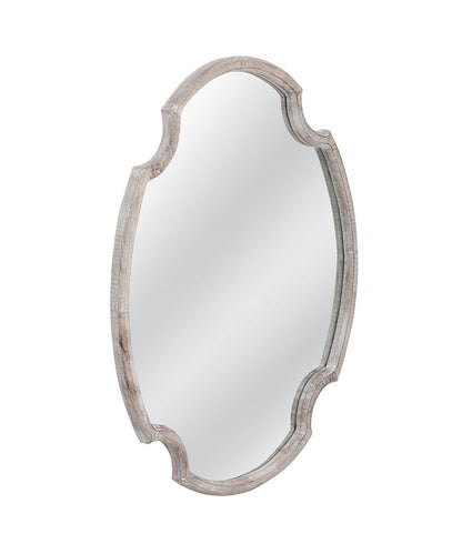 Bassett Mirror - Fairvale 40" Whitewashed Rectangular Wall Mirror - M5201 view 2