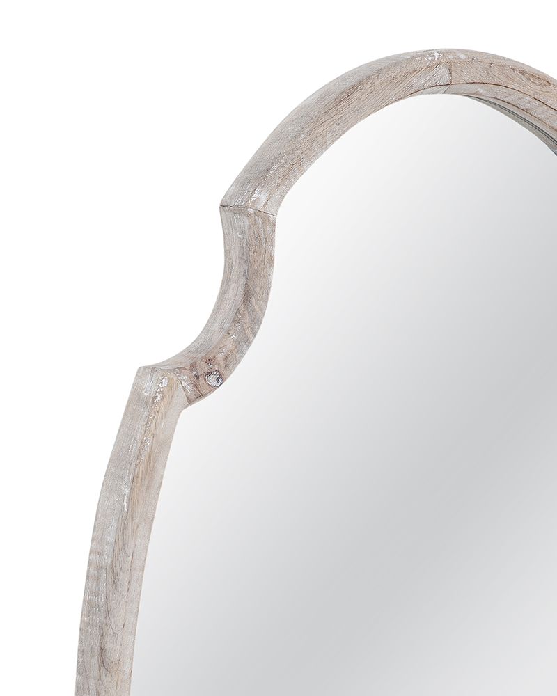 Bassett Mirror - Fairvale 40" Whitewashed Rectangular Wall Mirror - M5201 view 3