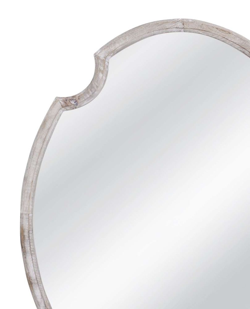 Bassett Mirror - Fairvale 40" Whitewashed Rectangular Wall Mirror - M5201 view 4