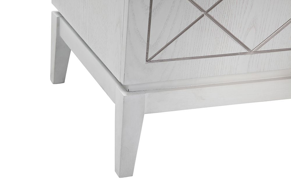 Bassett Mirror - Farrow 68" White Oak Four-Door Storage Cabinet - 7032-DR-576 view 3