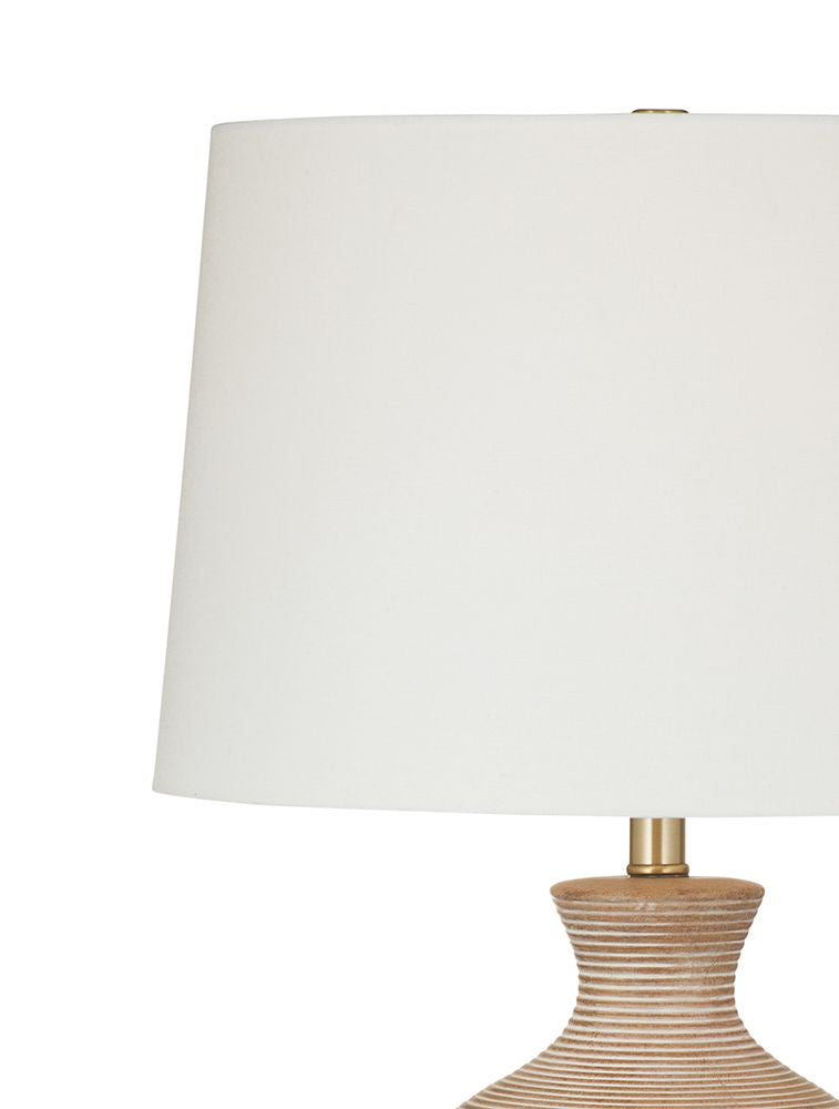 Bassett Mirror - Finnian 28" Cream Ceramic Table Lamp - L4799T view 3