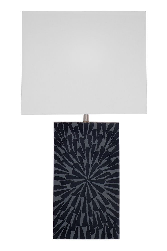 Bassett Mirror - Fleur 25" Gray Resin Table Lamp - L4441T view 1