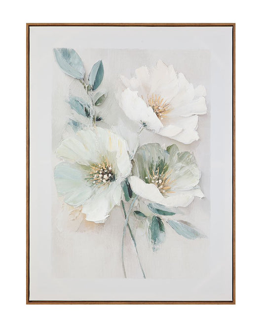 Bassett Mirror - Floral Harmony II Green Floral Framed Canvas - 7301-123 view 1