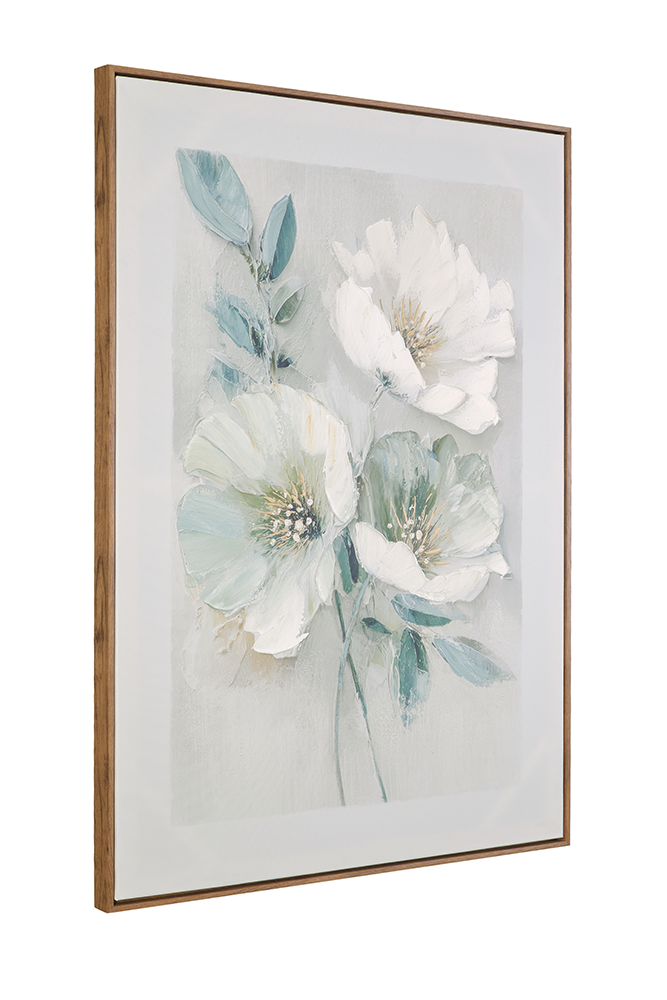 Bassett Mirror - Floral Harmony II Green Floral Framed Canvas - 7301-123 view 2