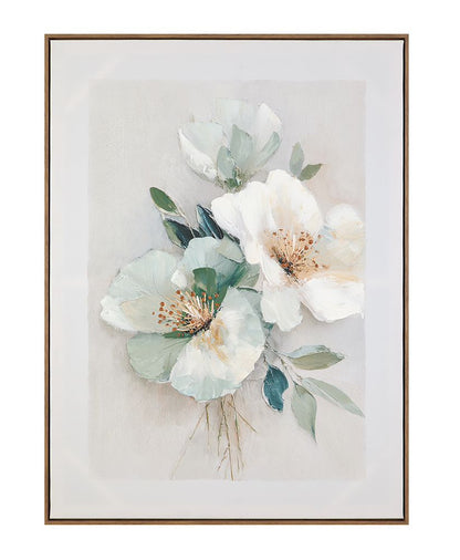 Bassett Mirror - Floral Harmony III Green Floral Framed Canvas - 7301-124 view 1