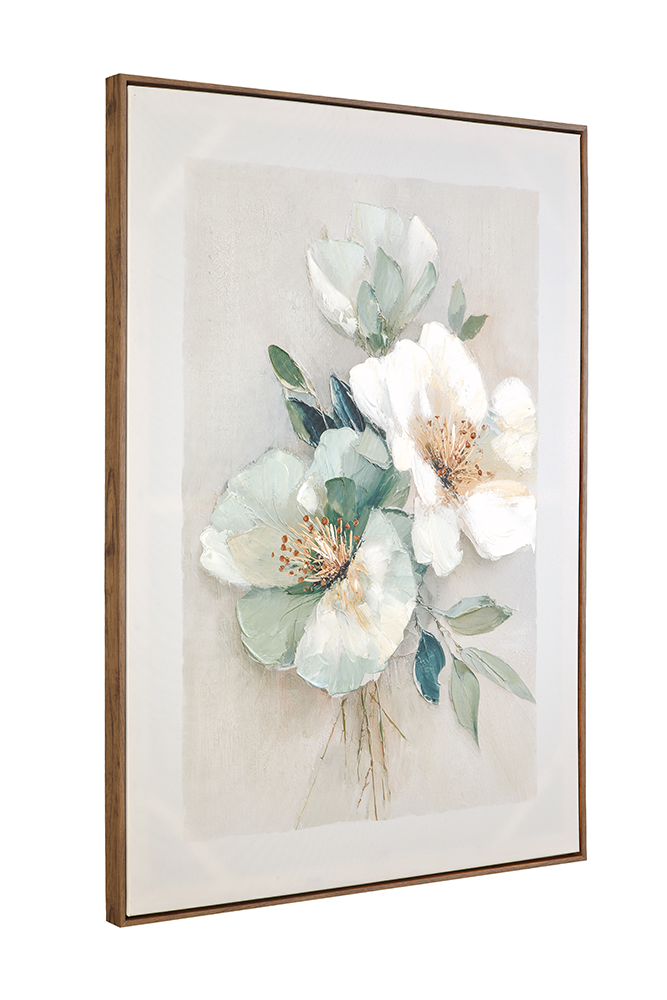 Bassett Mirror - Floral Harmony III Green Floral Framed Canvas - 7301-124 view 2
