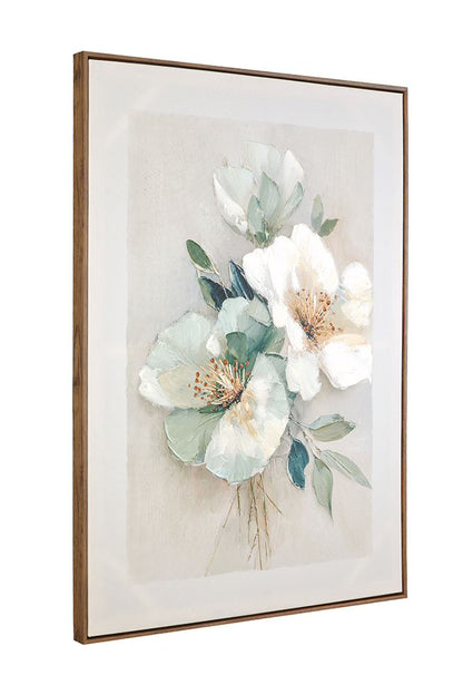 Bassett Mirror - Floral Harmony III Green Floral Framed Canvas - 7301-124 view 2