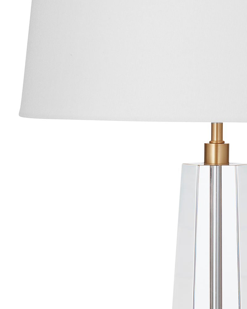 Bassett Mirror - Frome 26" Brass Crystal Table Lamp - L4619T view 2