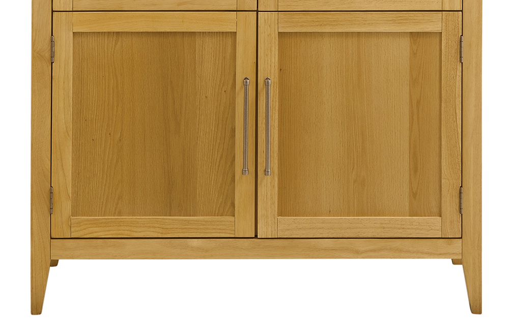 Bassett Mirror - Fynn 89" Blonde Oak Display Cabinet - 3312-LR-500 view 3