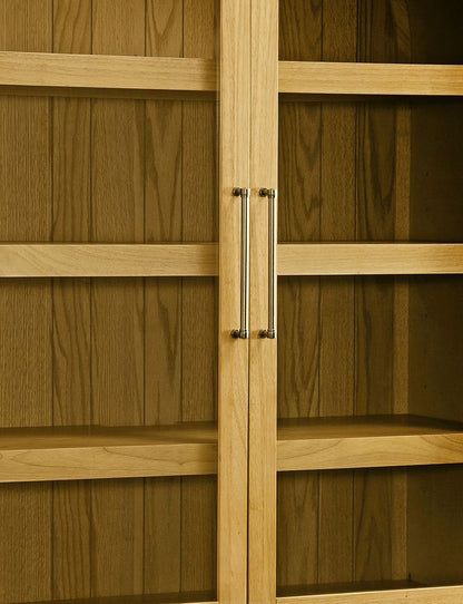 Bassett Mirror - Fynn 89" Blonde Oak Display Cabinet - 3312-LR-500 view 5