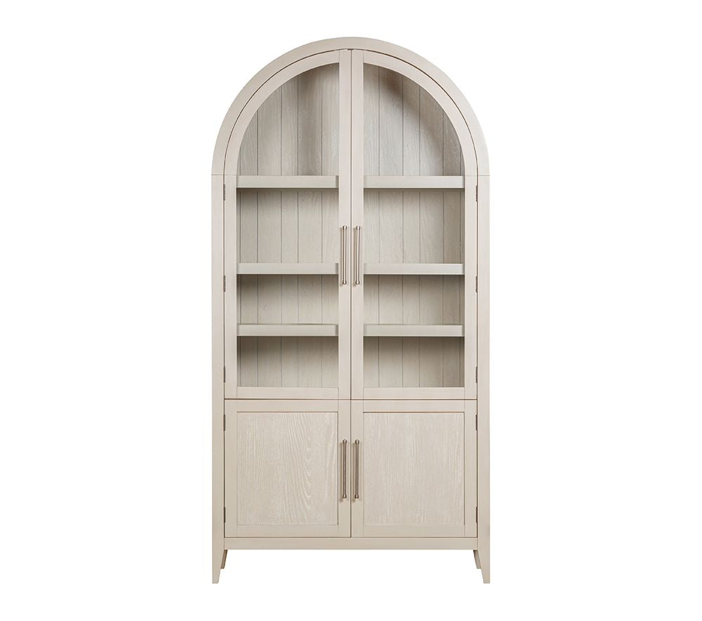 Bassett Mirror - Fynn 89" Cerused Gray Oak Display Cabinet - 3311-LR-500 view 2