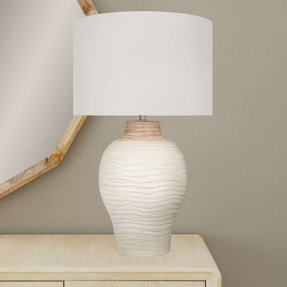 Bassett Mirror - Gala 31" Cream Ceramic Table Lamp - L4727T view 4
