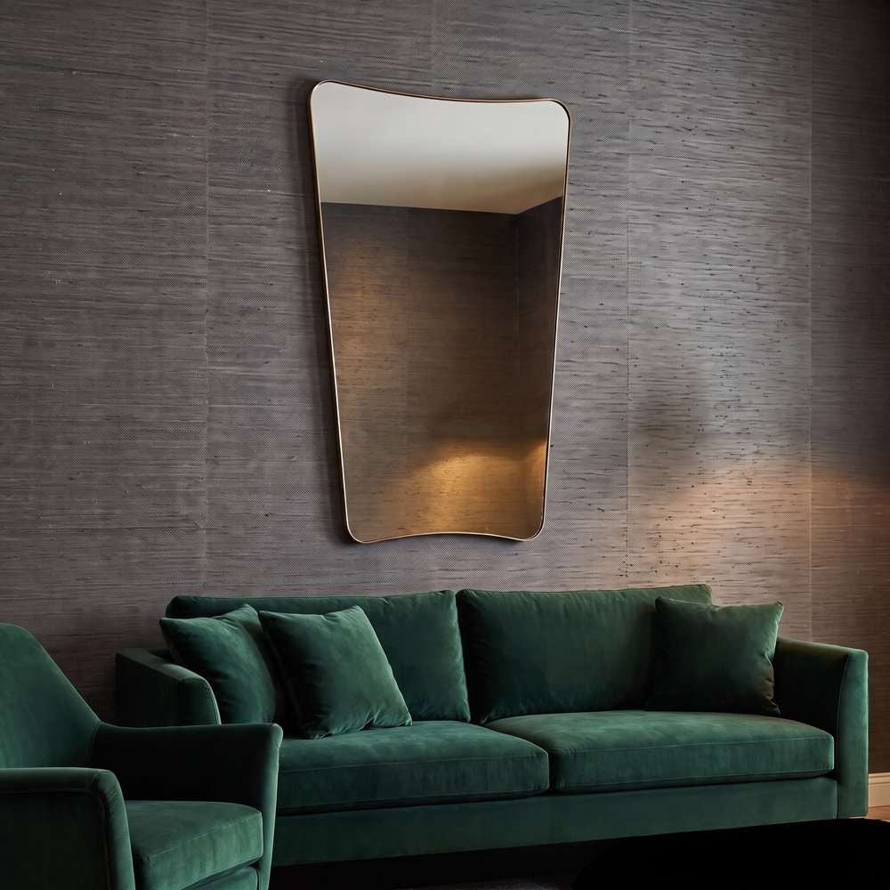 Bassett Mirror - Garcia 60" Gold Leaf Rectangular Wall Mirror - M5067 view 4
