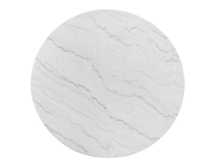Bassett Mirror - Gavin 54" White Marble Round Dining Table - 1250-DR-700 view 3