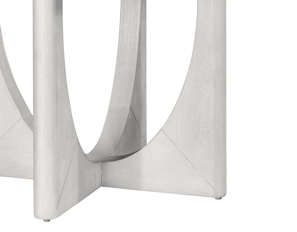Bassett Mirror - Gavin 54" White Marble Round Dining Table - 1250-DR-700 view 4