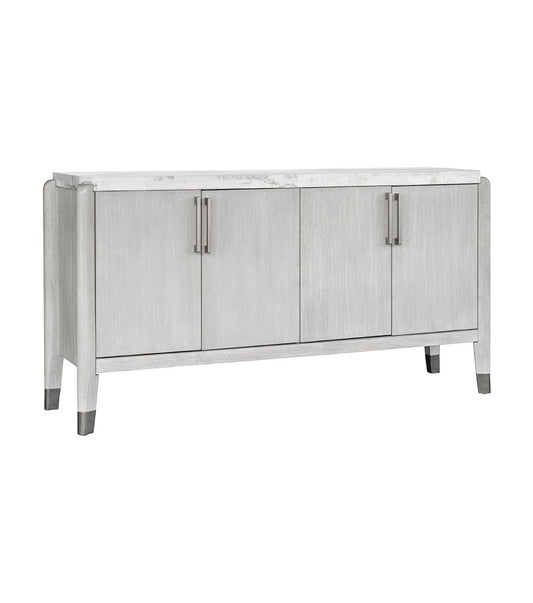 Bassett Mirror - Gavin 66" Driftwood Oak Marble Four-Door Storage Cabinet - 1250-DR-576 view 1