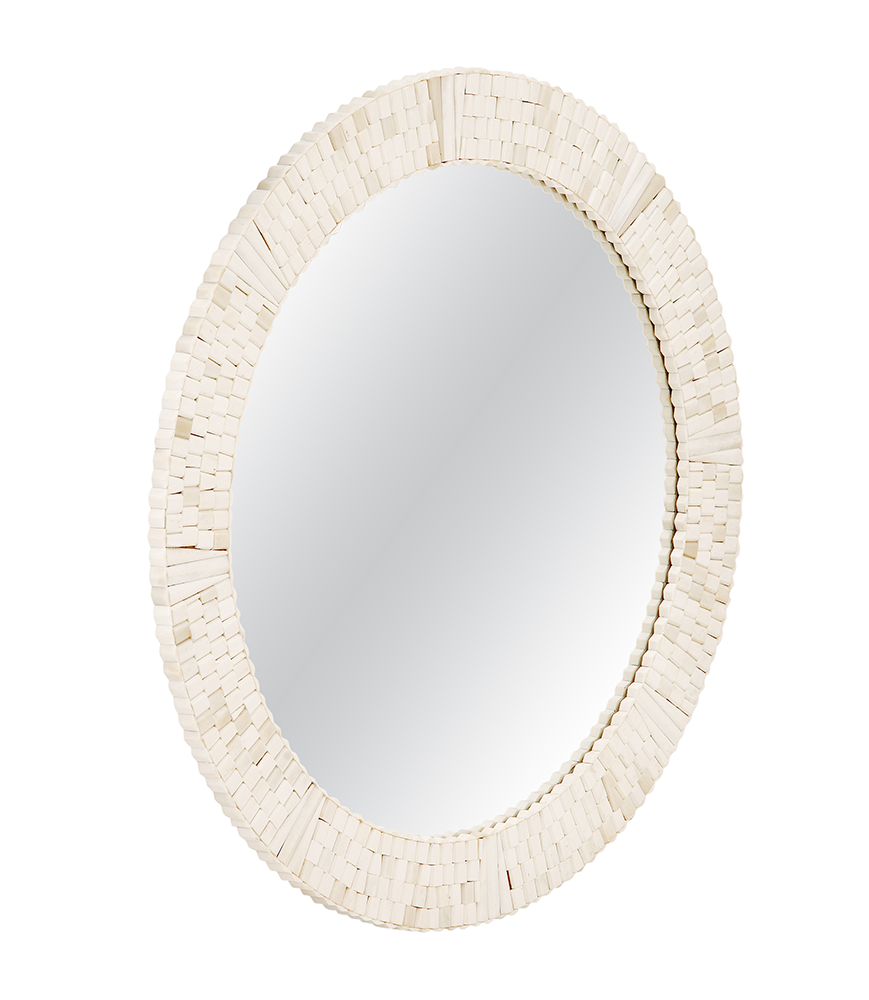 Bassett Mirror - Getty 30" Natural Round Wall Mirror - M5273 view 2