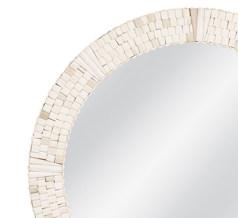 Bassett Mirror - Getty 30" Natural Round Wall Mirror - M5273 view 4